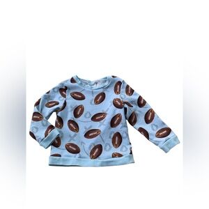 Posh Peanut Size 6T Field Day Football Crewneck Sweatshirt